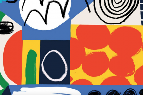 BRIGHT COLOURED PATTERN