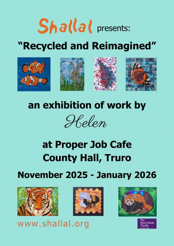 Pale green poster with small images in boxes of animals and black writing