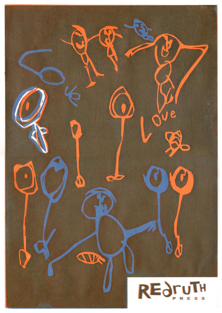 brown and orange poster with shapes on 