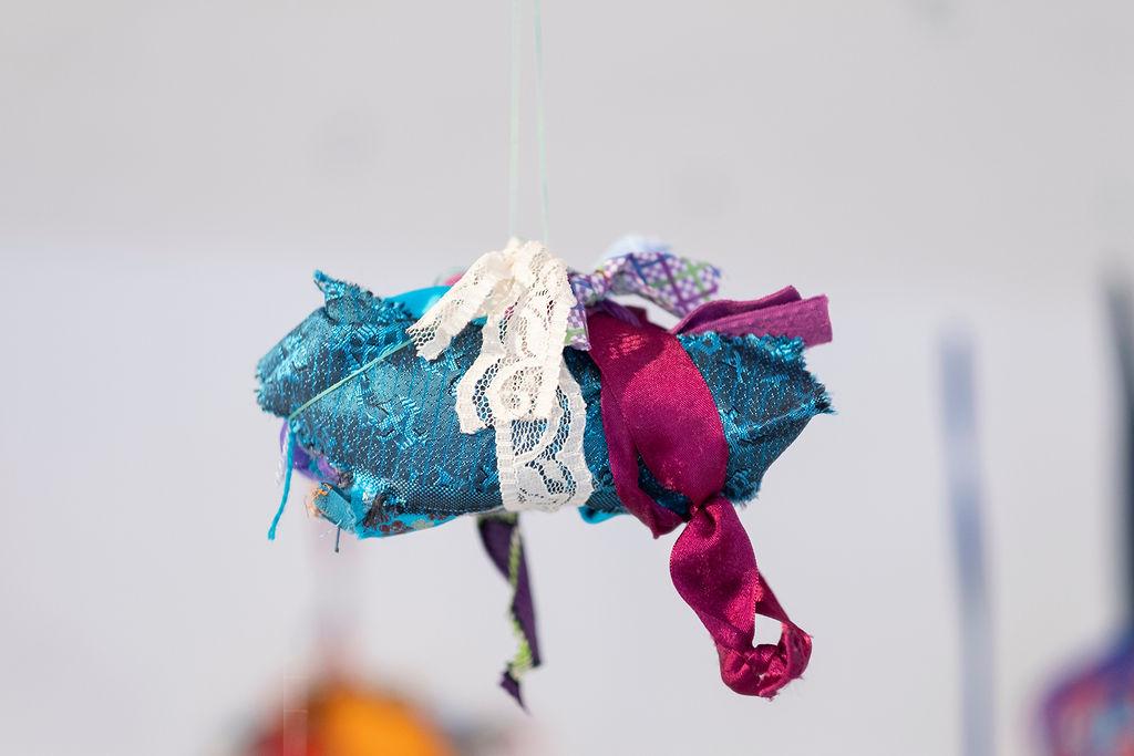 fabric wrap sculpture